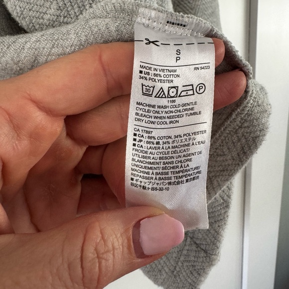 Banana Republic Light Gray Women's Open Front Cardigan with pockets, Small - Picture 4 of 9